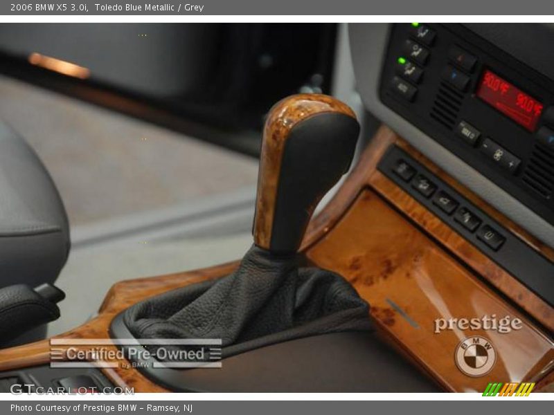 Toledo Blue Metallic / Grey 2006 BMW X5 3.0i