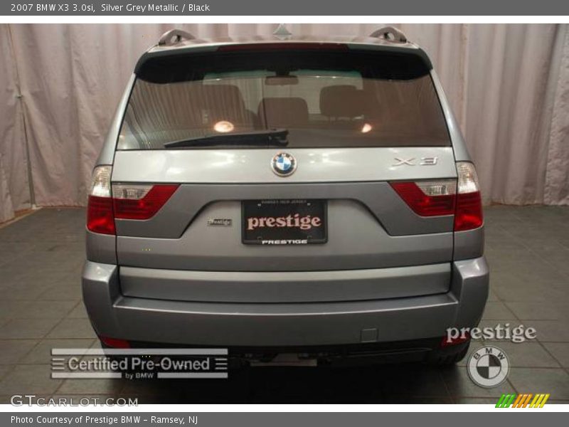 Silver Grey Metallic / Black 2007 BMW X3 3.0si