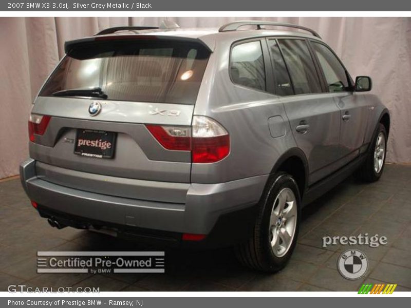 Silver Grey Metallic / Black 2007 BMW X3 3.0si