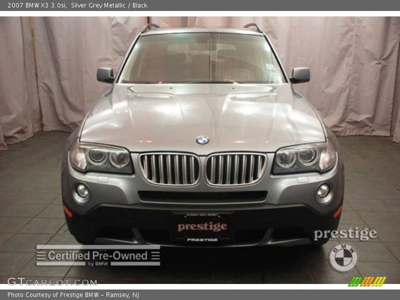Silver Grey Metallic / Black 2007 BMW X3 3.0si