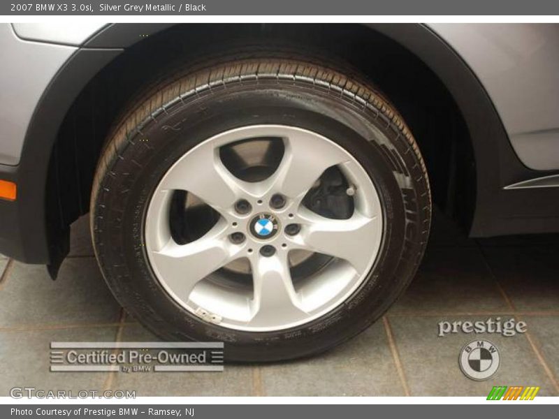Silver Grey Metallic / Black 2007 BMW X3 3.0si