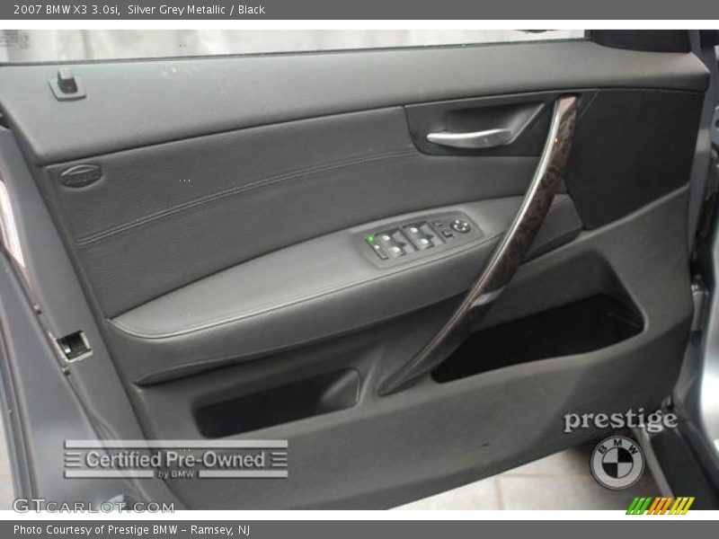 Silver Grey Metallic / Black 2007 BMW X3 3.0si