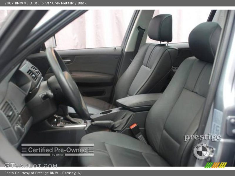Silver Grey Metallic / Black 2007 BMW X3 3.0si