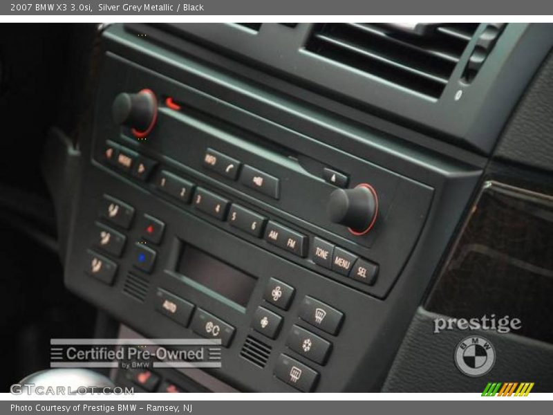 Silver Grey Metallic / Black 2007 BMW X3 3.0si