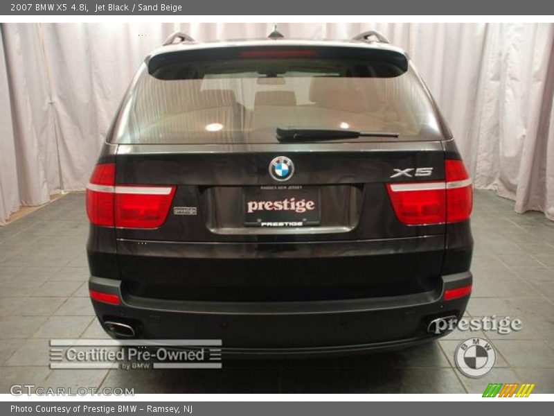 Jet Black / Sand Beige 2007 BMW X5 4.8i