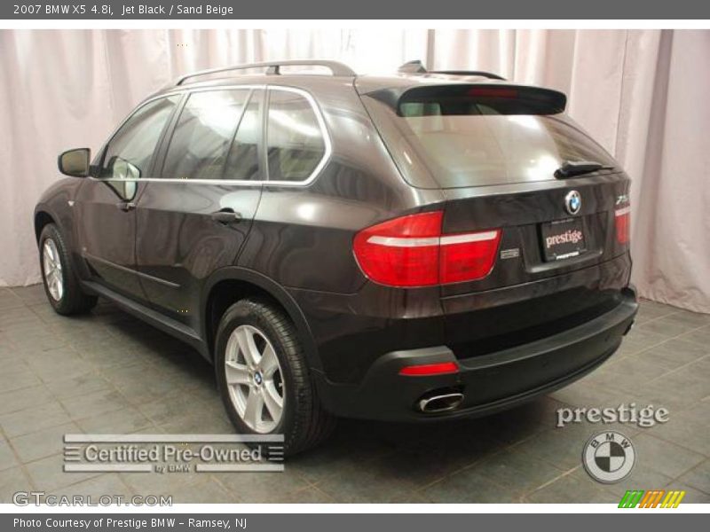 Jet Black / Sand Beige 2007 BMW X5 4.8i