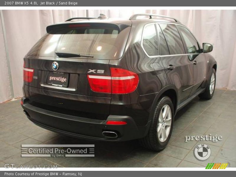 Jet Black / Sand Beige 2007 BMW X5 4.8i