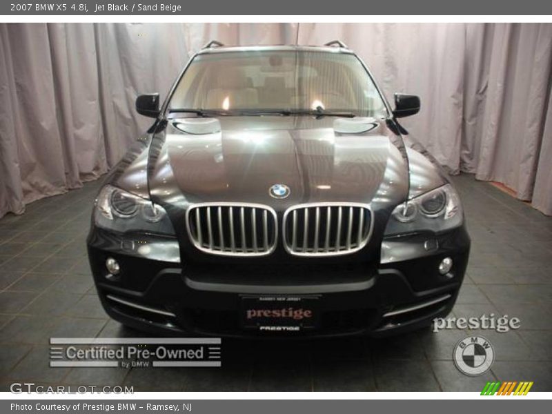 Jet Black / Sand Beige 2007 BMW X5 4.8i