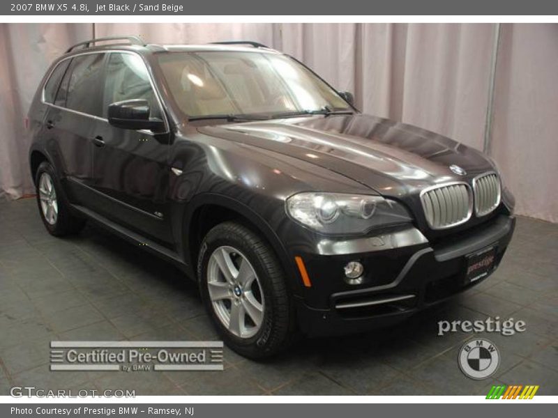 Jet Black / Sand Beige 2007 BMW X5 4.8i