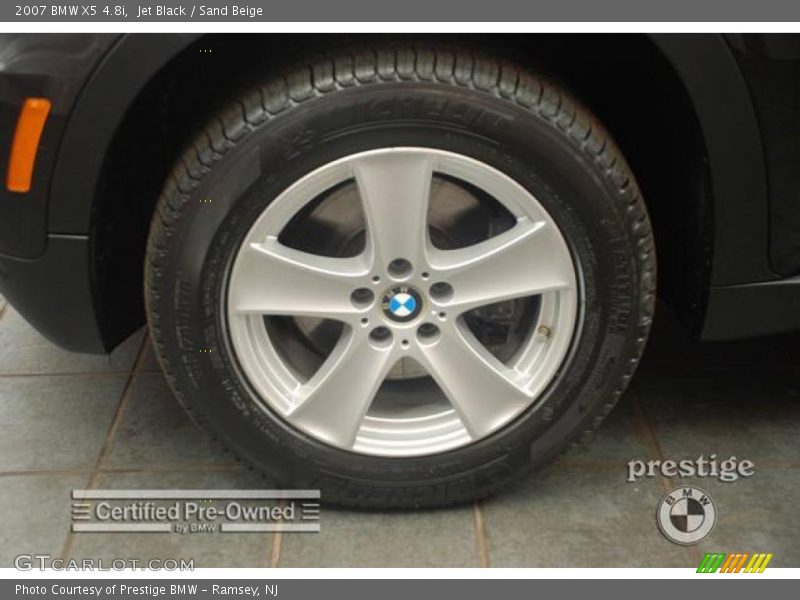 Jet Black / Sand Beige 2007 BMW X5 4.8i