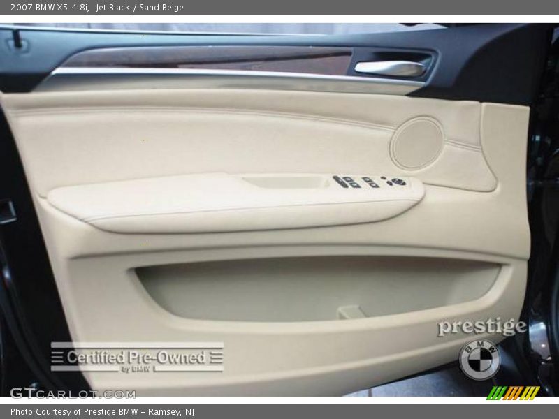 Jet Black / Sand Beige 2007 BMW X5 4.8i