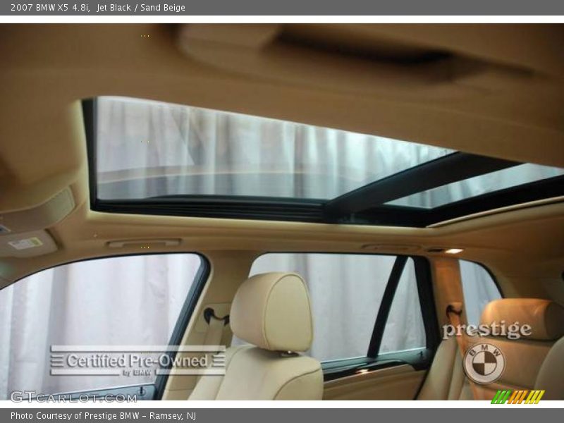 Jet Black / Sand Beige 2007 BMW X5 4.8i