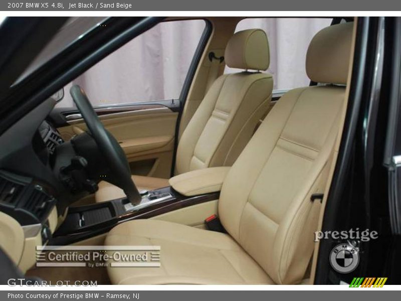 Jet Black / Sand Beige 2007 BMW X5 4.8i
