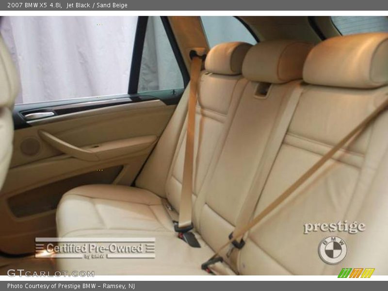 Jet Black / Sand Beige 2007 BMW X5 4.8i