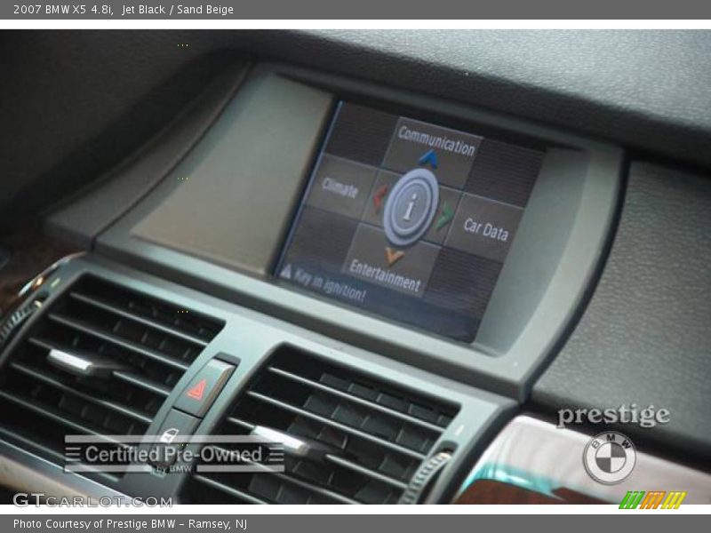 Jet Black / Sand Beige 2007 BMW X5 4.8i