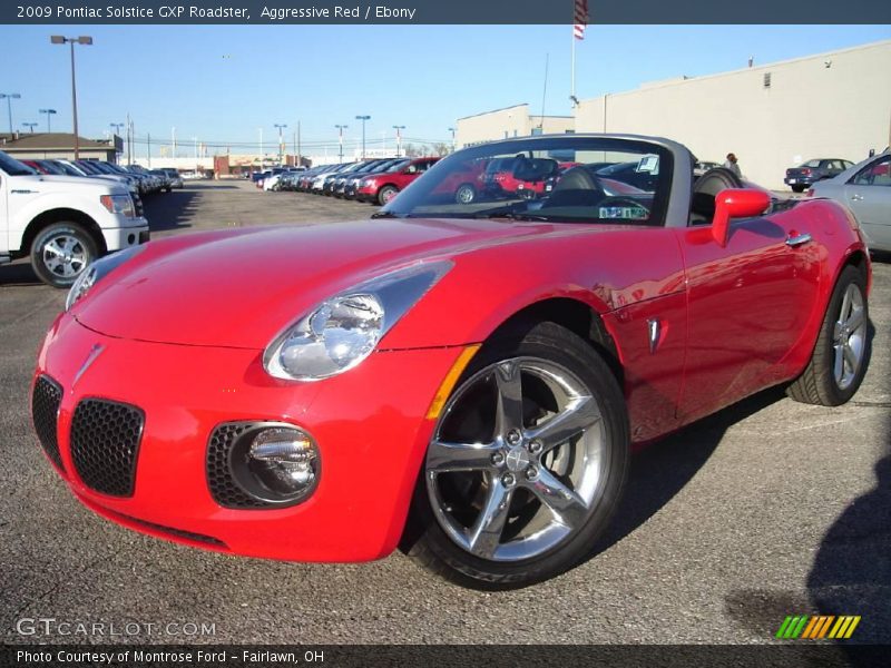 Aggressive Red / Ebony 2009 Pontiac Solstice GXP Roadster