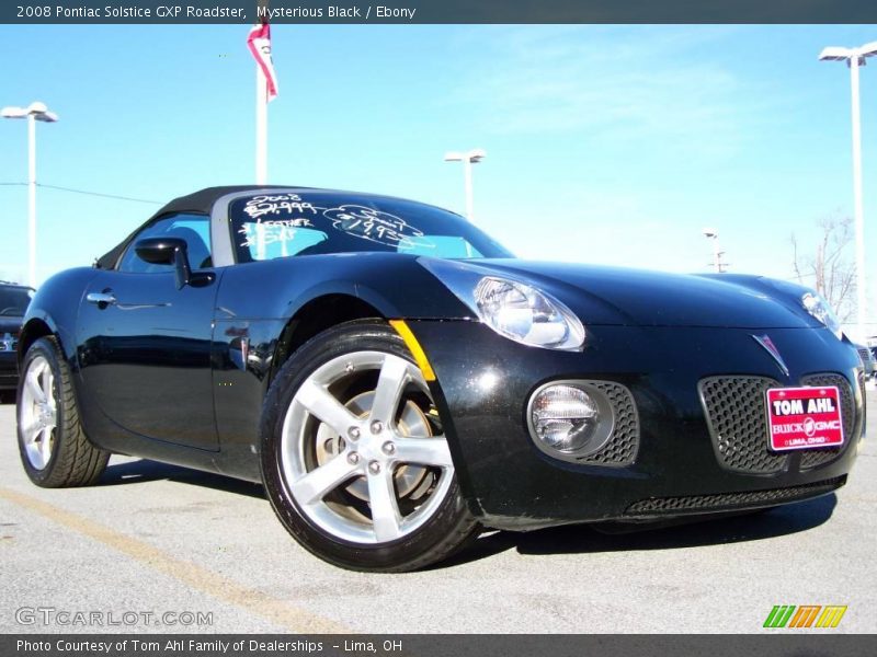 Mysterious Black / Ebony 2008 Pontiac Solstice GXP Roadster