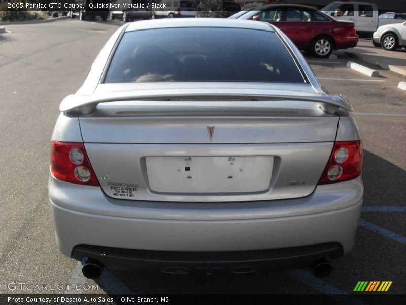 Quicksilver Metallic / Black 2005 Pontiac GTO Coupe