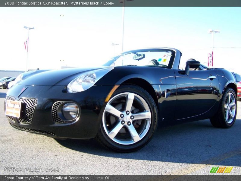 Mysterious Black / Ebony 2008 Pontiac Solstice GXP Roadster