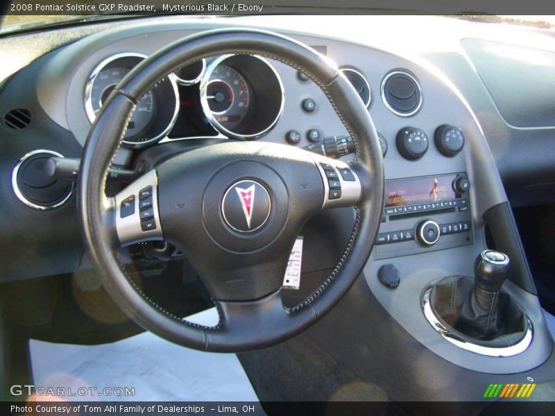 Mysterious Black / Ebony 2008 Pontiac Solstice GXP Roadster