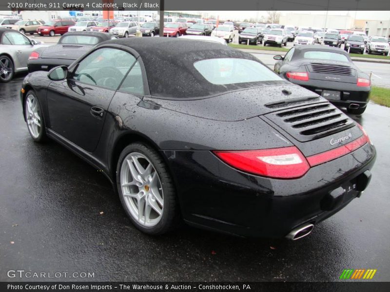 Black / Black 2010 Porsche 911 Carrera 4 Cabriolet