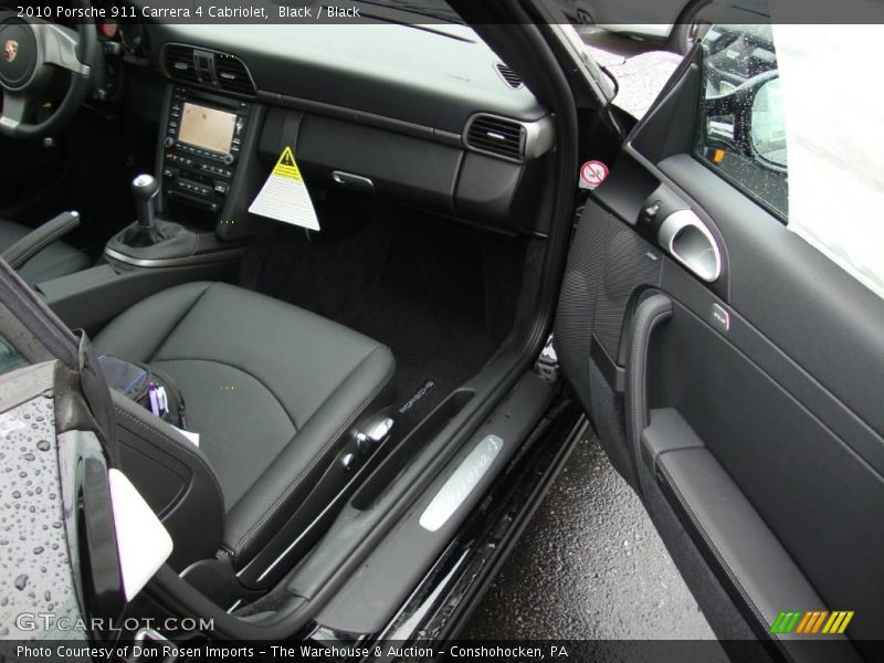 Black / Black 2010 Porsche 911 Carrera 4 Cabriolet