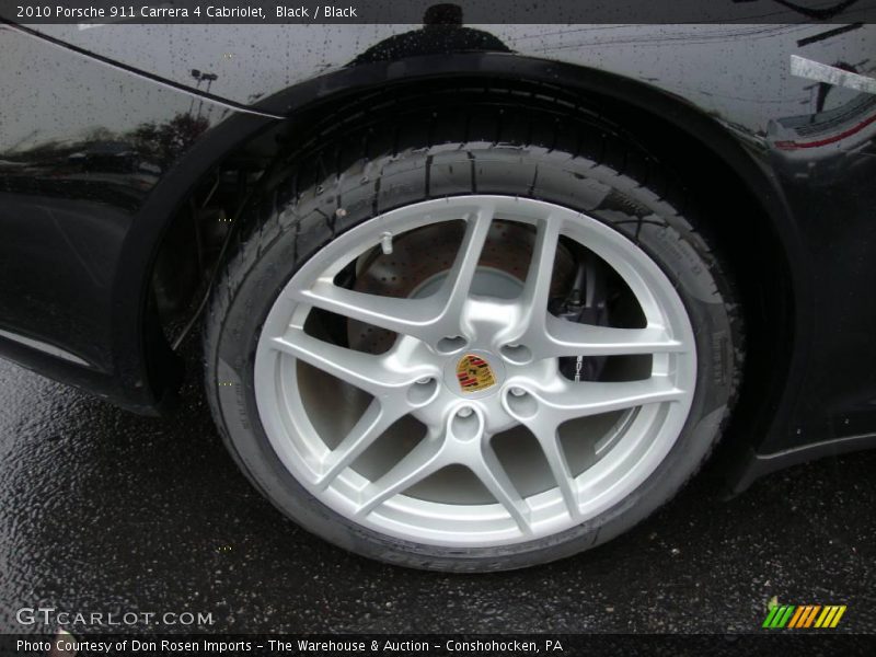 Black / Black 2010 Porsche 911 Carrera 4 Cabriolet