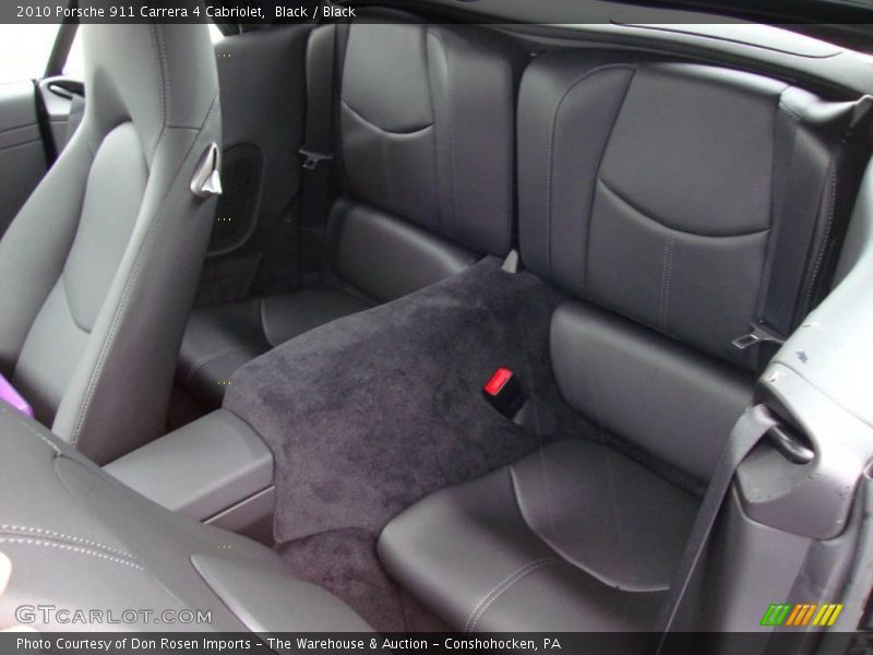 Black / Black 2010 Porsche 911 Carrera 4 Cabriolet