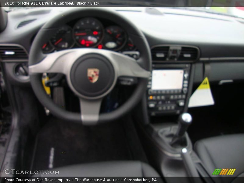Black / Black 2010 Porsche 911 Carrera 4 Cabriolet