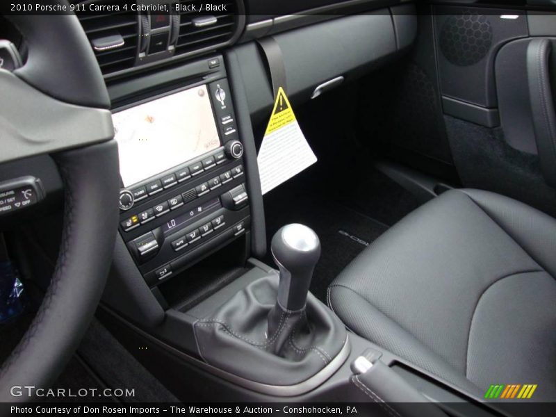 Black / Black 2010 Porsche 911 Carrera 4 Cabriolet