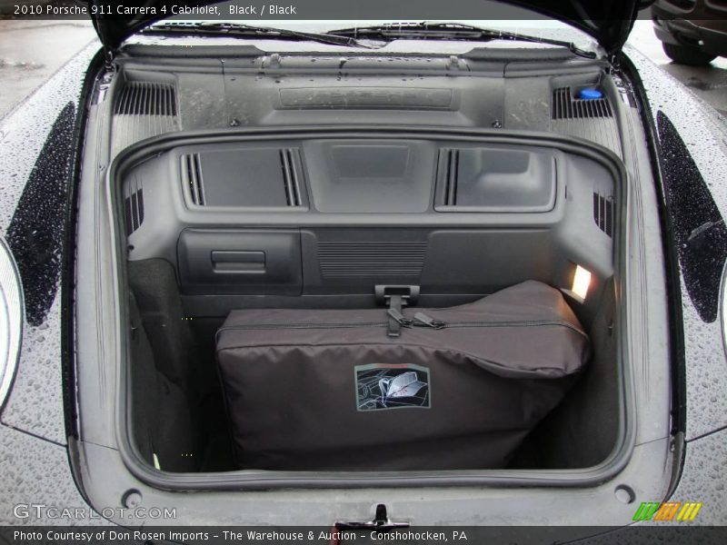 Black / Black 2010 Porsche 911 Carrera 4 Cabriolet
