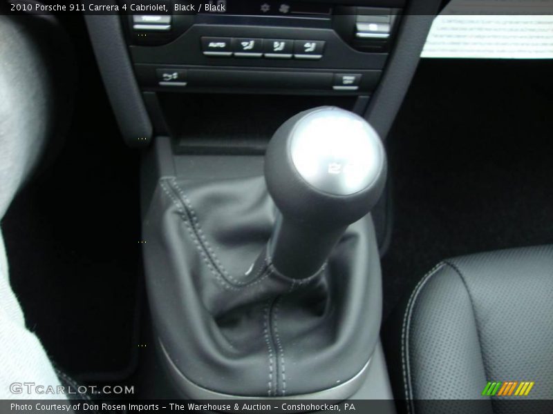 Black / Black 2010 Porsche 911 Carrera 4 Cabriolet