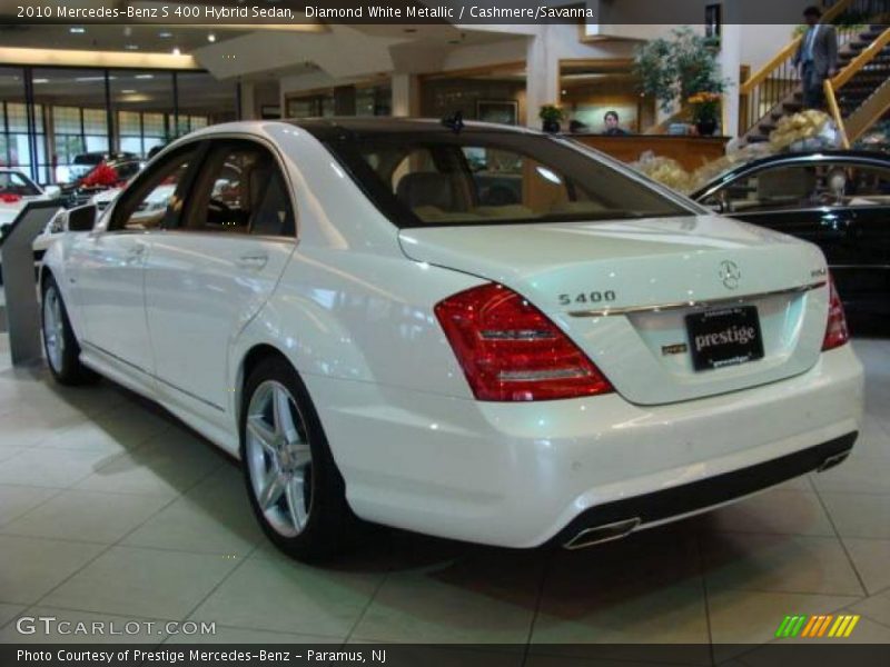 Diamond White Metallic / Cashmere/Savanna 2010 Mercedes-Benz S 400 Hybrid Sedan