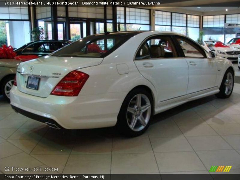 Diamond White Metallic / Cashmere/Savanna 2010 Mercedes-Benz S 400 Hybrid Sedan