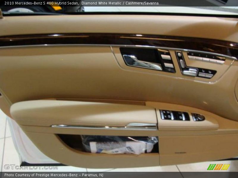 Diamond White Metallic / Cashmere/Savanna 2010 Mercedes-Benz S 400 Hybrid Sedan