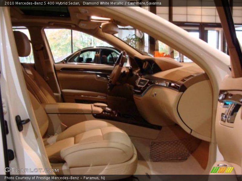 Diamond White Metallic / Cashmere/Savanna 2010 Mercedes-Benz S 400 Hybrid Sedan