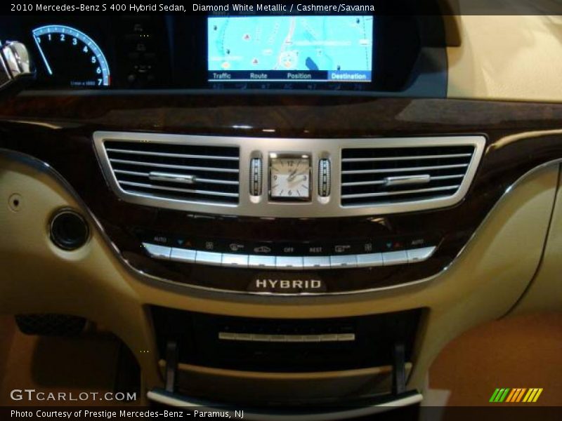 Diamond White Metallic / Cashmere/Savanna 2010 Mercedes-Benz S 400 Hybrid Sedan