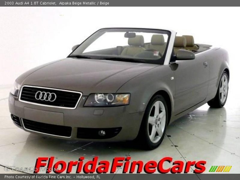 Alpaka Beige Metallic / Beige 2003 Audi A4 1.8T Cabriolet