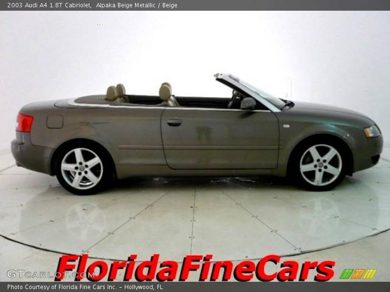 Alpaka Beige Metallic / Beige 2003 Audi A4 1.8T Cabriolet