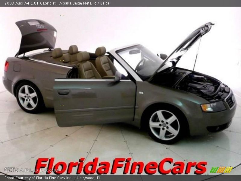 Alpaka Beige Metallic / Beige 2003 Audi A4 1.8T Cabriolet