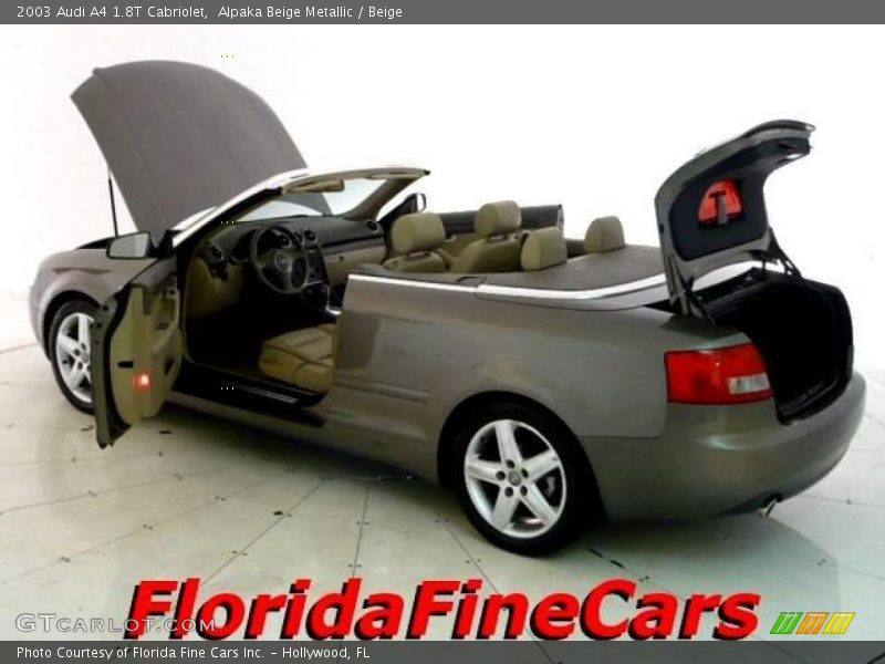 Alpaka Beige Metallic / Beige 2003 Audi A4 1.8T Cabriolet
