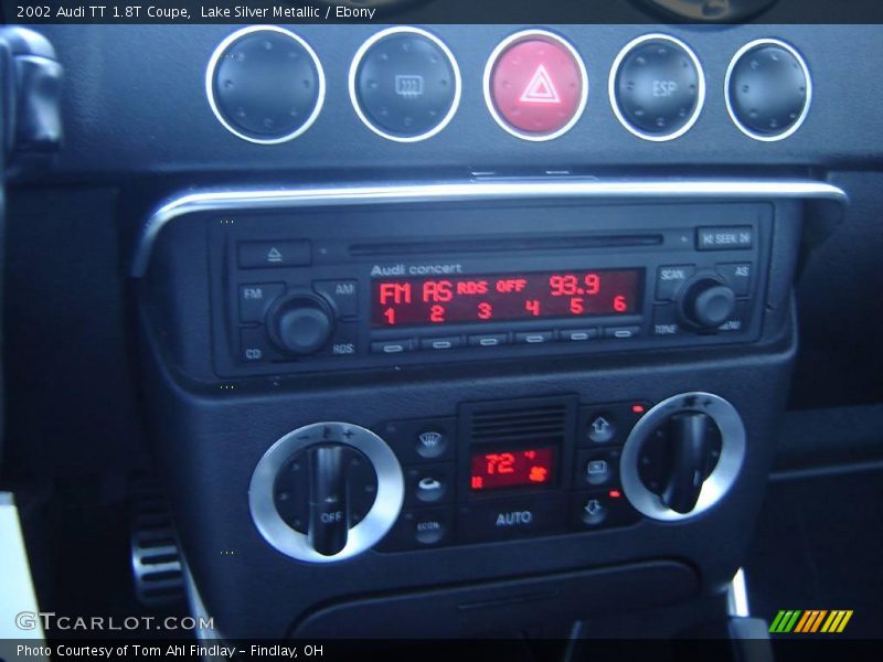 Lake Silver Metallic / Ebony 2002 Audi TT 1.8T Coupe