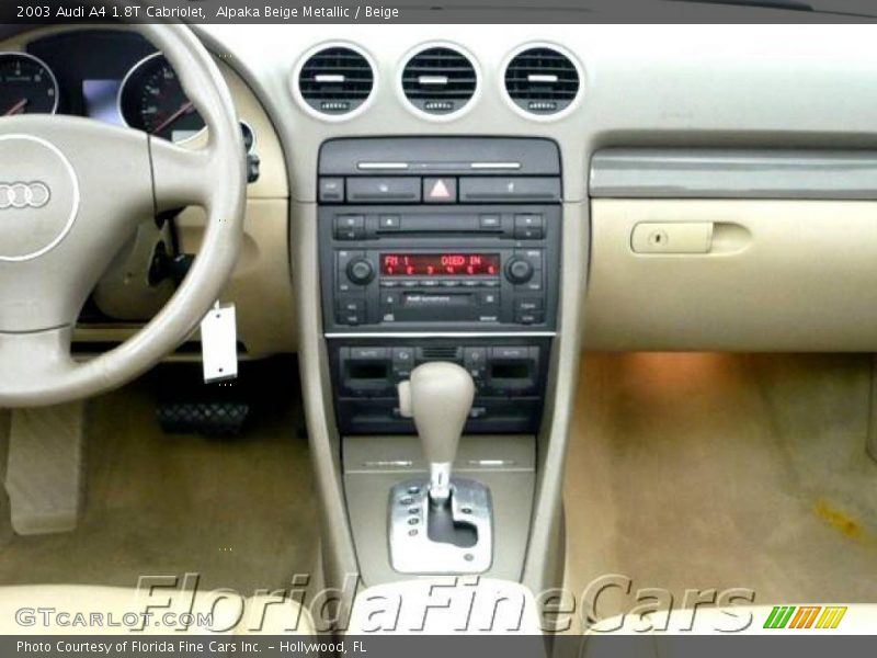 Alpaka Beige Metallic / Beige 2003 Audi A4 1.8T Cabriolet