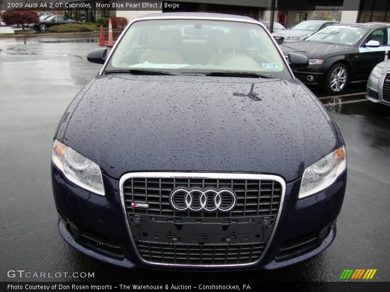 Moro Blue Pearl Effect / Beige 2009 Audi A4 2.0T Cabriolet