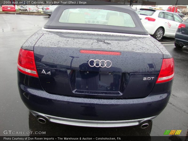 Moro Blue Pearl Effect / Beige 2009 Audi A4 2.0T Cabriolet