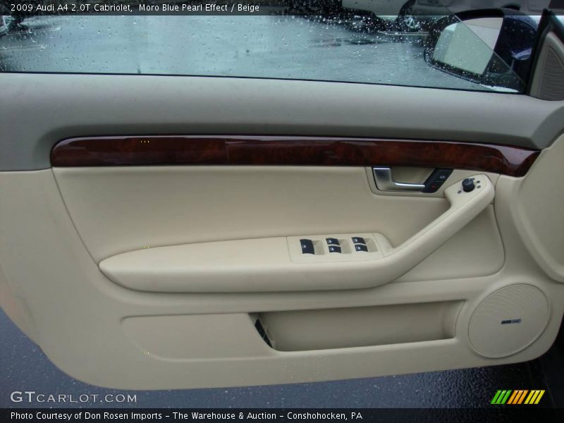Moro Blue Pearl Effect / Beige 2009 Audi A4 2.0T Cabriolet