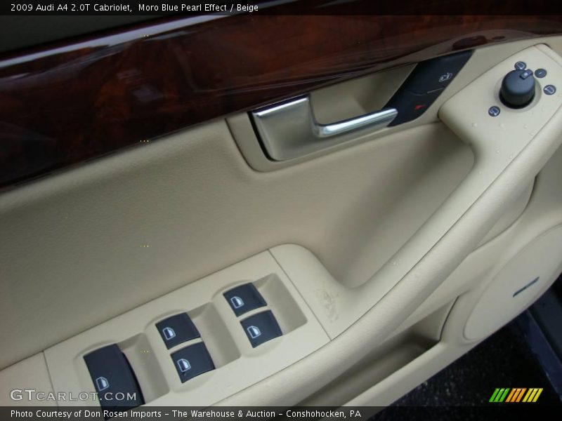 Moro Blue Pearl Effect / Beige 2009 Audi A4 2.0T Cabriolet