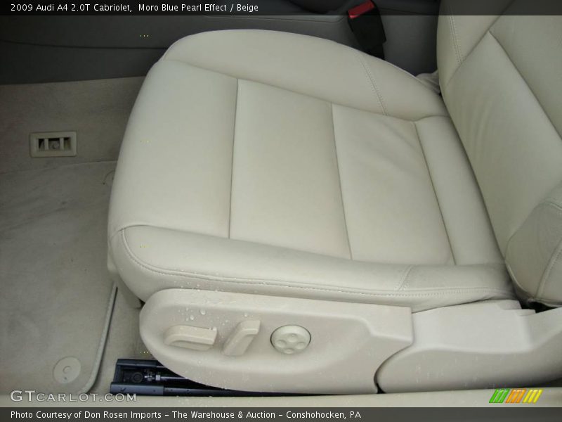 Moro Blue Pearl Effect / Beige 2009 Audi A4 2.0T Cabriolet