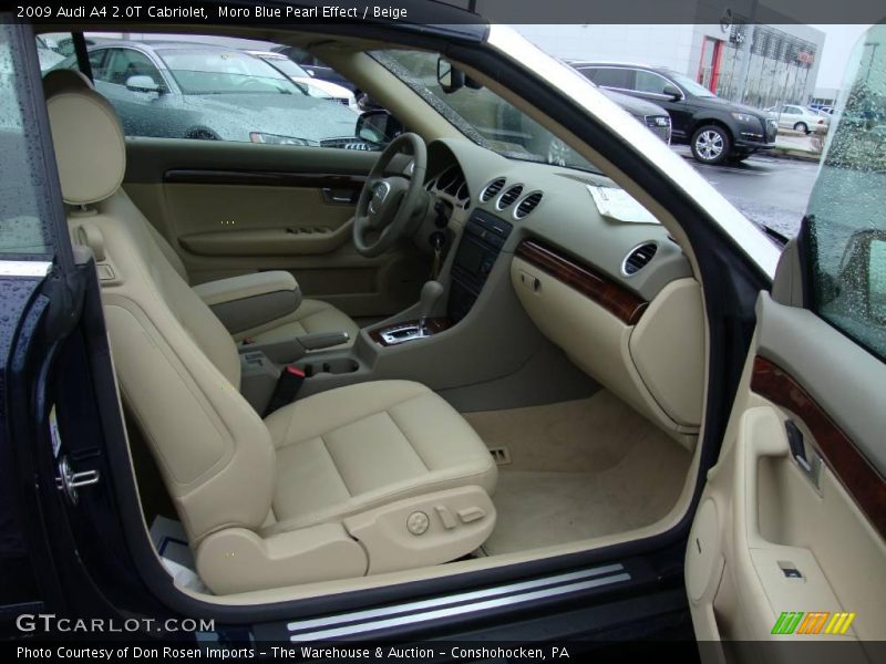 Moro Blue Pearl Effect / Beige 2009 Audi A4 2.0T Cabriolet