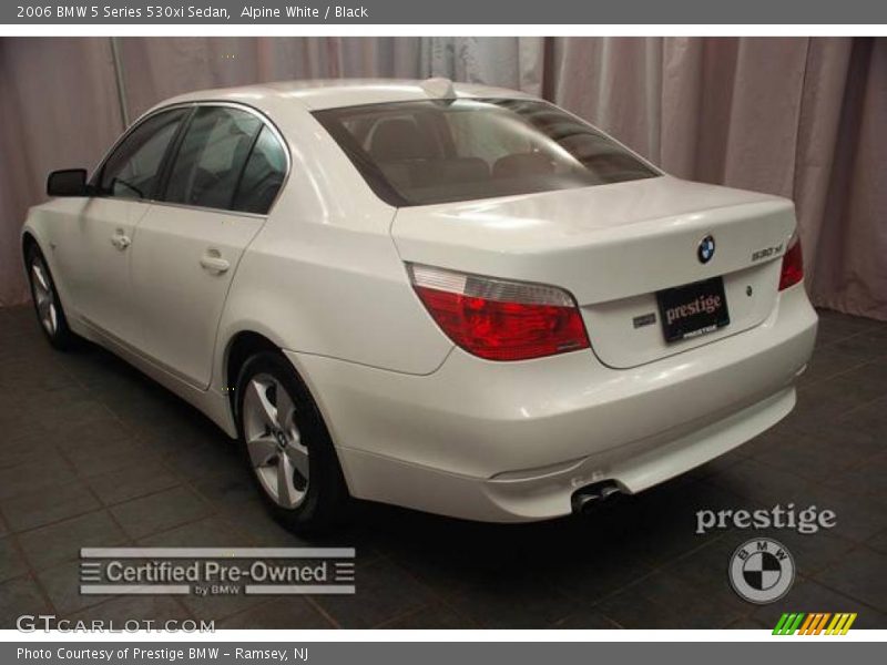 Alpine White / Black 2006 BMW 5 Series 530xi Sedan